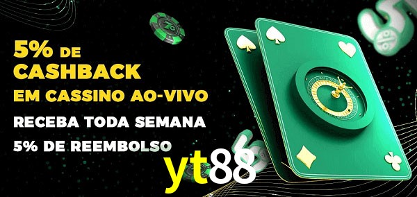 Promoções do cassino ao Vivo yt88
